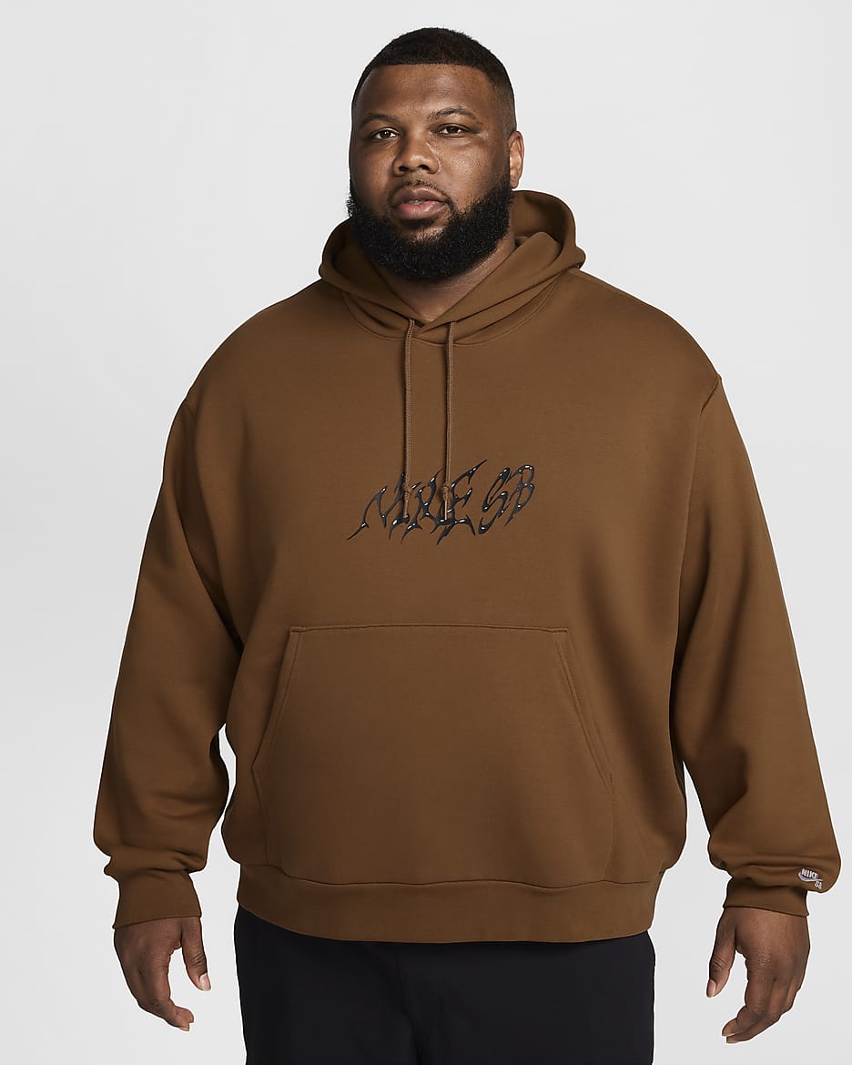 Brown nike hoodie hotsell